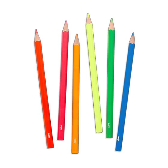 Ξυλομπογιές Ooly Jumbo Brights Neon Colored Pencils 6 Τεμάχια image 1