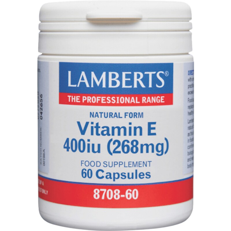 Lamberts Vitamin E 400IU - 60 κάψουλες