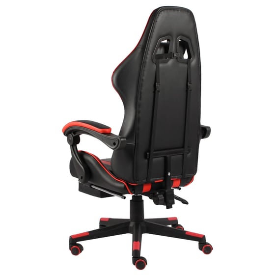 Gaming Καρέκλα VidaXL Racing από Τεχνητό Δέρμα - Μαύρο/Κόκκινο image 1
