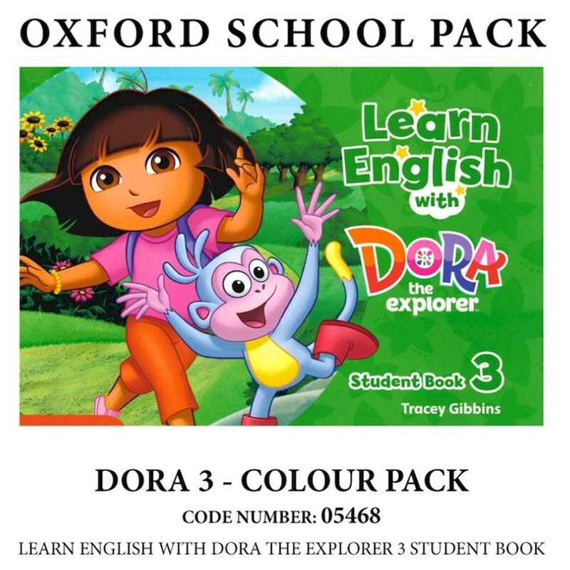 Learn English with Dora The Explorer 3 Colour Pack -05468