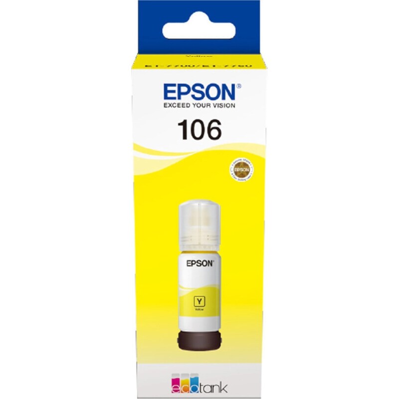 Epson 106 Κίτρινο Μελάνι Εκτυπωτή C13T00R440