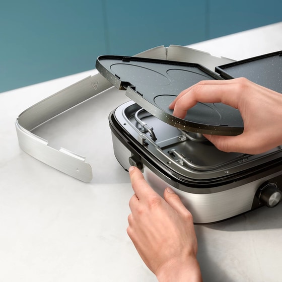 PHILIPS HD6222/90 2400 W Μαύρο/Ασημί Ηλεκτρική Γκριλιέρα image 2