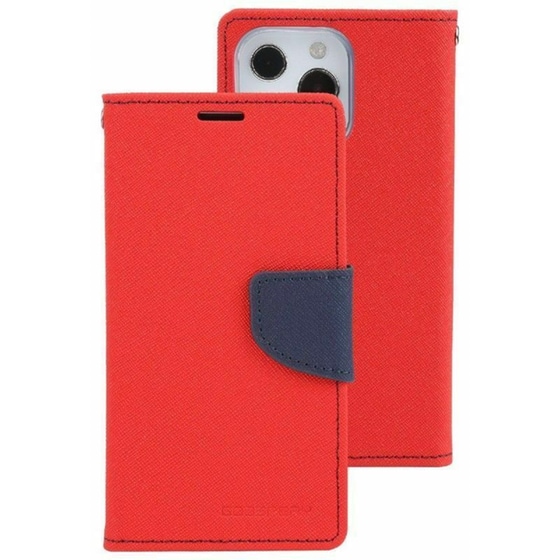 Θήκη Apple iPhone 13 Pro Max - Mercury Goospery Fancy Diary - Κόκκινο/Μπλε image 0