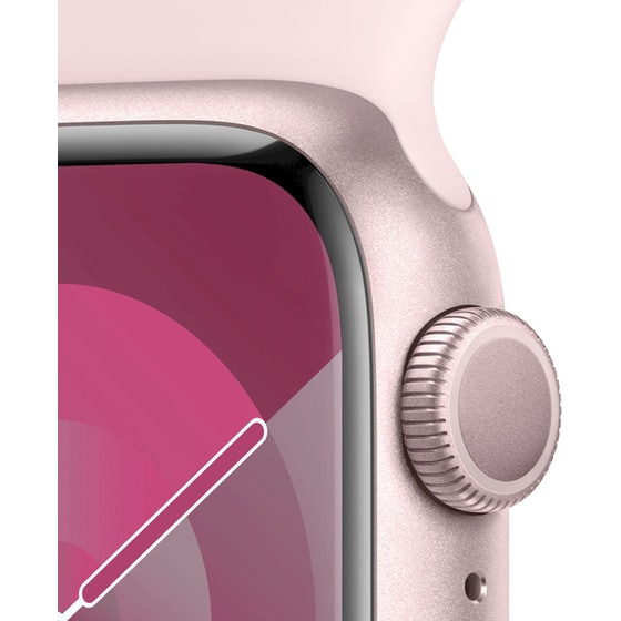 Apple Watch Series 9 Aluminium Pink GPS 41mm - Pink Medium/Large image 1