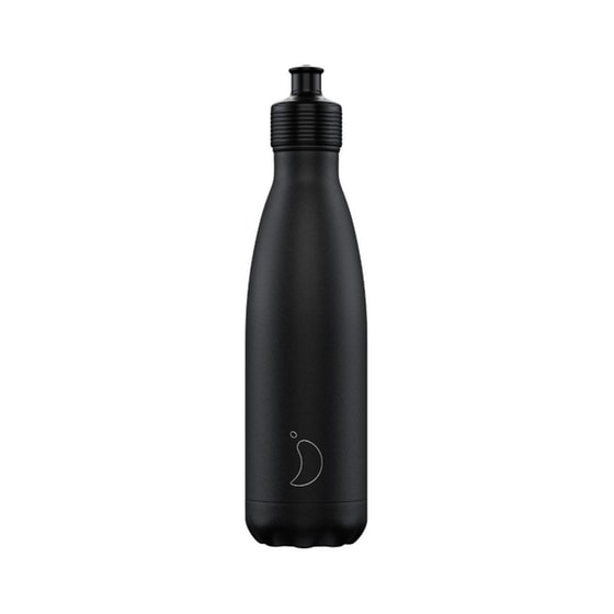 Μπουκάλι Θερμός Chilly's Sport Μαύρο - 500 ml image 0