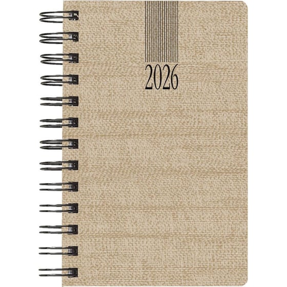 Ημερολόγιο Ημερήσιο 2026 Θεοφύλακτος 12M Kashmir Indiana Μπεζ image 0