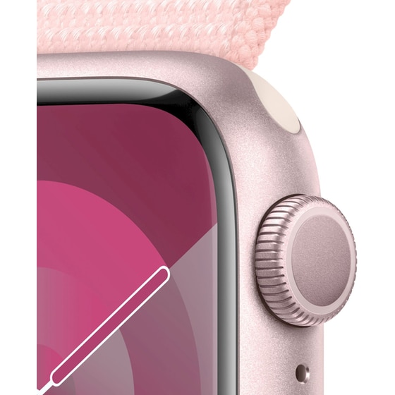Apple Watch Series 9 Aluminium Pink GPS 41mm - Pink Band Loop image 2
