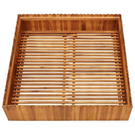 Vidaxl Ζαρντινιέρα Υπερυψωμένη 100 X 100 X 25 Εκ. Μασίφ Ξύλο Ακακίας image 2