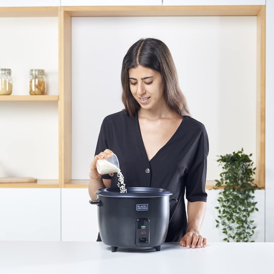 Ατμομάγειρας Ρυζιού BLACK & DECKER BXRC1800E 700W Λευκό image 5