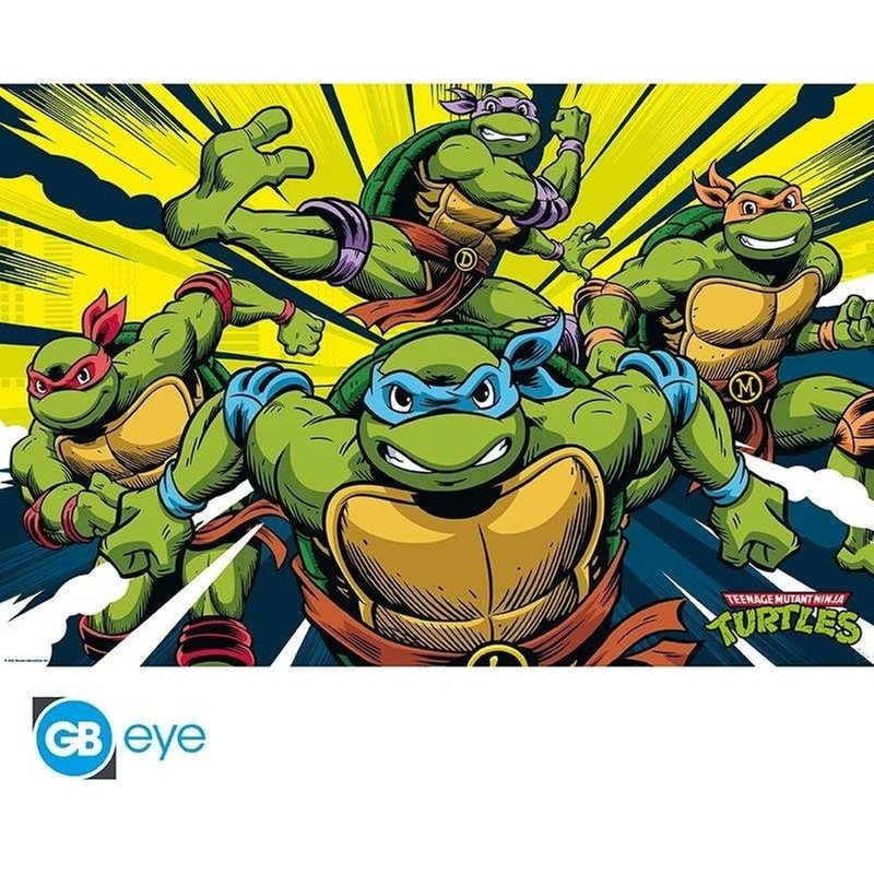 GBEYE Αφίσα Teenage Mutant Ninja Turtles - Turtles In Action Οριζόντια 92x61 cm