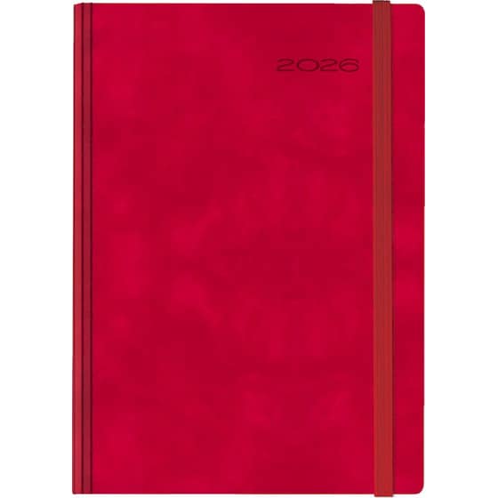 Ημερολόγιο Ημερήσιο 2026 Θεοφύλακτος 12M Avenue Chia Elastic Κόκκινο image 0