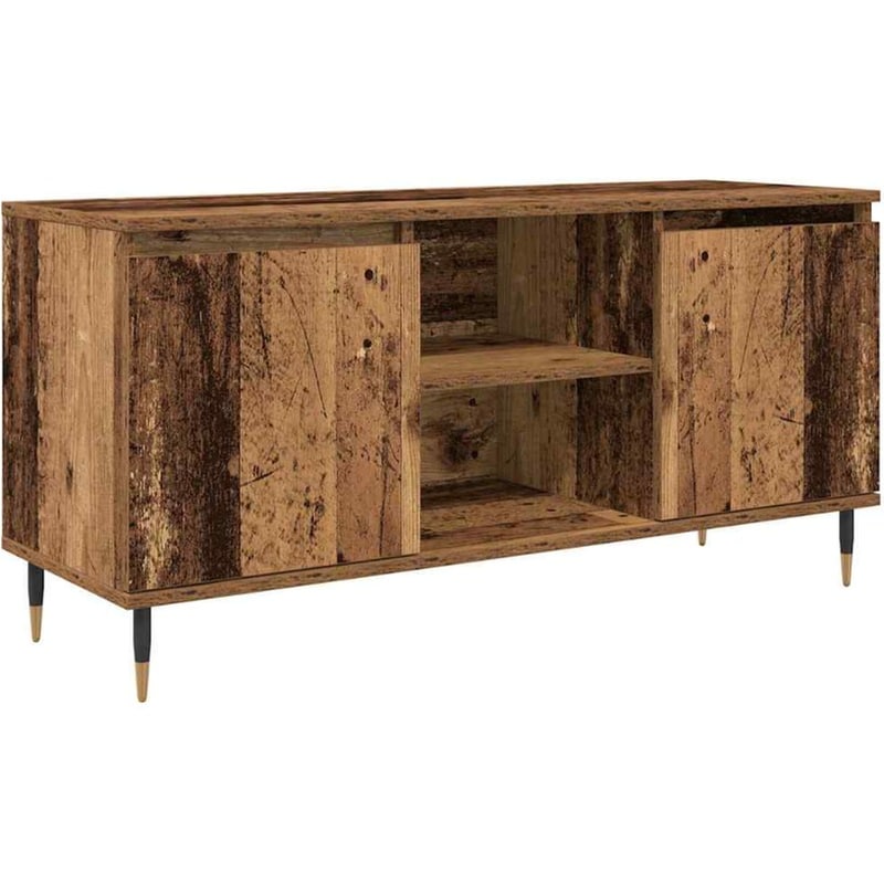Έπιπλο Τηλεόρασης VidaXL 104 x 35 x 50 cm - Παλαιωμένο Ξύλο