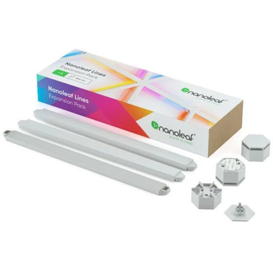 Έξυπνος Φωτισμός Led Nanoleaf Lines Expansion Pack 3 τμχ image 1