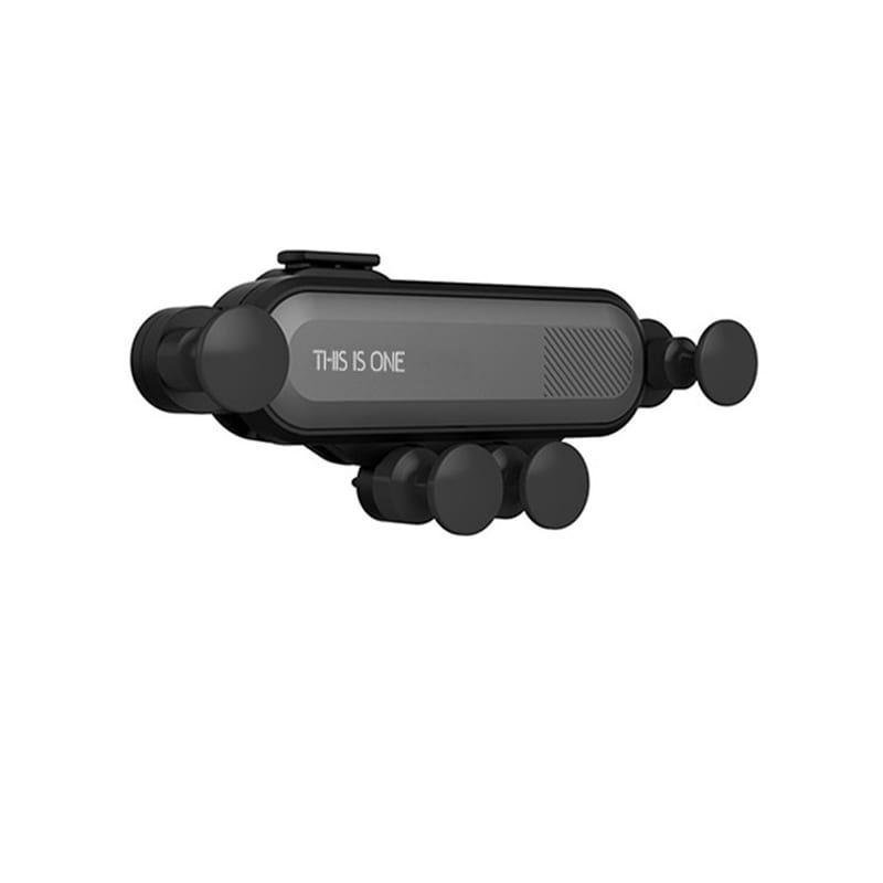 OEM Βάση Στήριξης Αυτοκινήτου Αεραγωγού Minismile Yt01 360 Rotation Gravity - Μαύρο