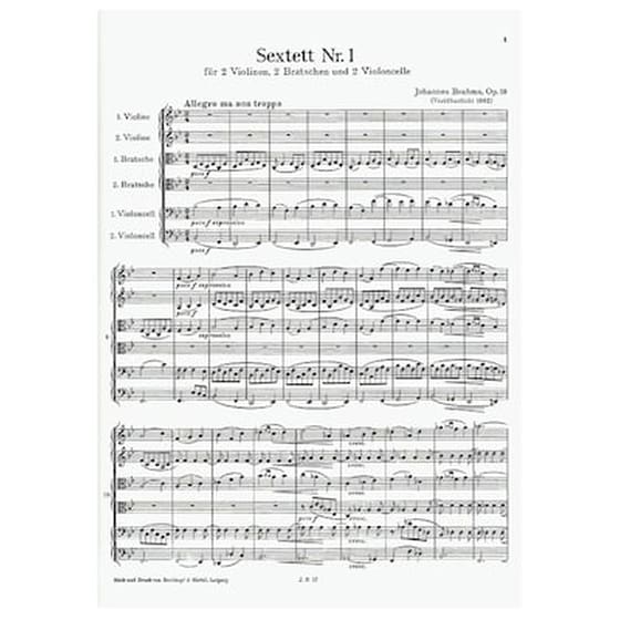 Βιβλίο Για Σύνολα Dover Publications Brahms - Complete Chamber Music For Strings And Clarinet Quintet image 3