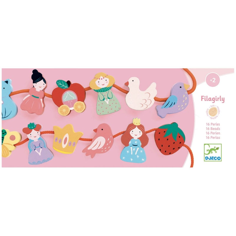 DJECO Djeco Παιχνίδι Λεπτής Κινητικότητας Με Κορδόνι πριγκίπισσες