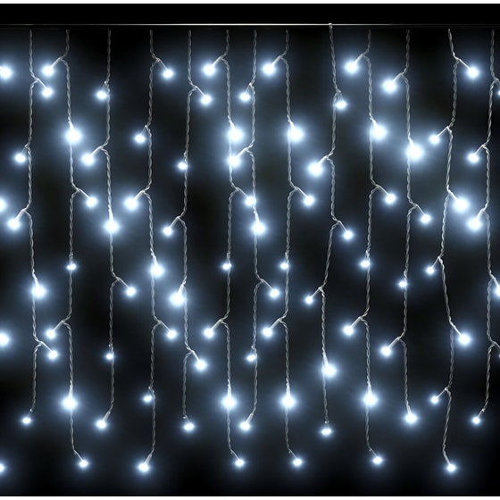 Χριστουγεννιάτικα Λαμπάκια VidaXL Κουρτίνα 400 Led 10m - Λευκό Ψυχρό image 3