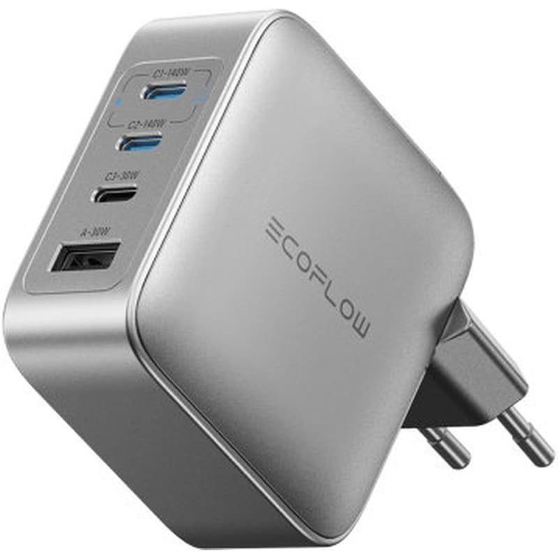 Φορτιστής Πρίζας Ecoflow Power Adapter USB-C 140W - Γκρι
