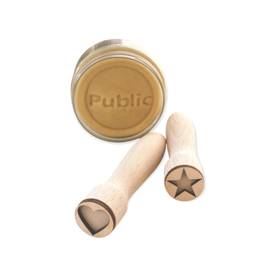 Σετ Δώρου 2Τ 2 Στάμπες & Κίτρινη πλαστελίνη image 1