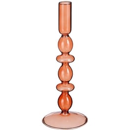 Κηροπήγιο Edelman Lance Orange 1121705 Γυάλινο 9x24cm - Πορτοκαλί