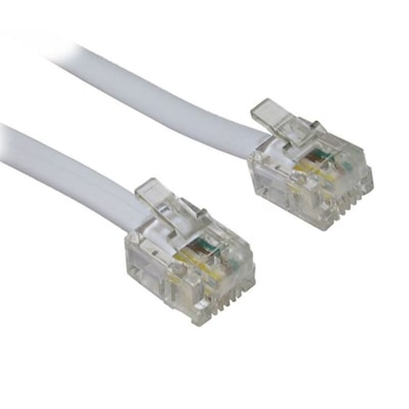 Καλώδιο Powertech Flat RJ11 6P4C 2m Γκρι