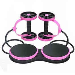 Όργανο Γυμναστικής με Λάστιχα Multifunction Abdominal Wheel Sl-186 - Ροζ