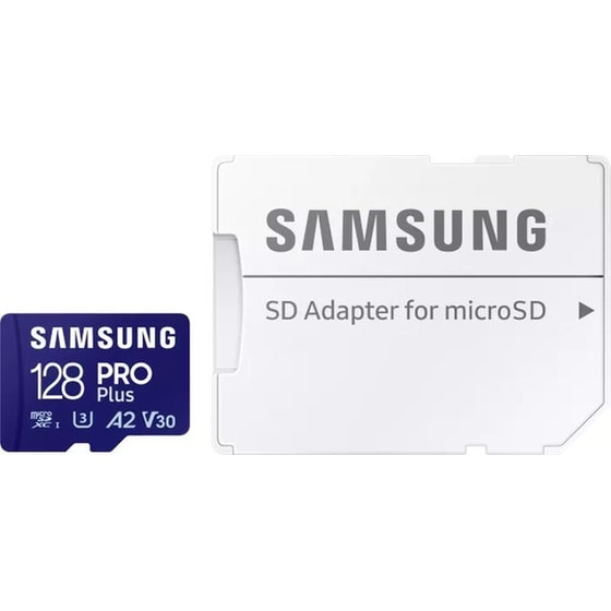 Samsung Pro Plus MicroSDXC 128 GB Class 10 U3 V30 με αντάπτορα image 1