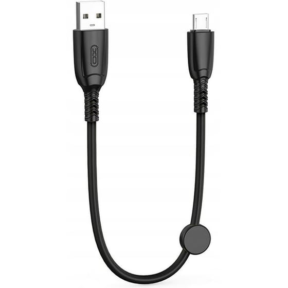 Καλώδιο XO NB247 USB-A Male σε micro USB Male 0.25m - Μαύρο image 0