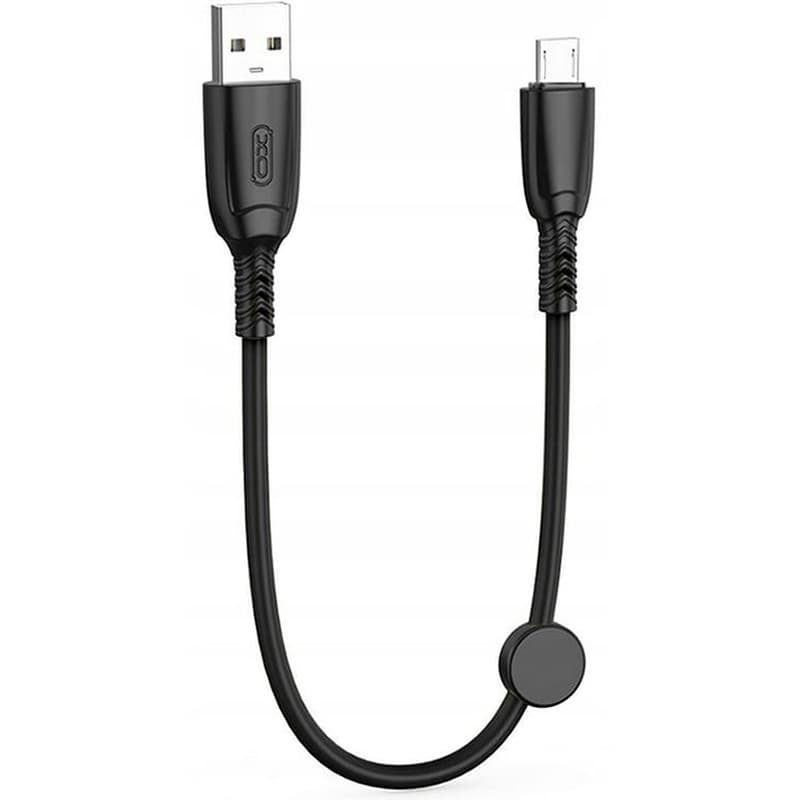 Καλώδιο XO NB247 USB-A Male σε micro USB Male 0.25m - Μαύρο