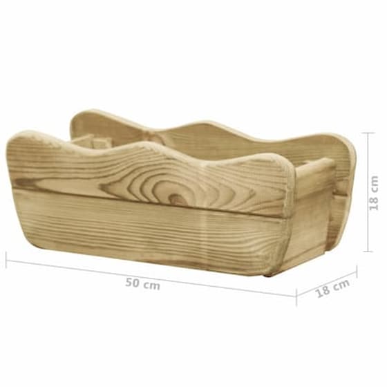 Vidaxl Ζαρντινιέρα 50 X 18 X 18 Εκ. Εμποτισμένο Ξύλο Πεύκου image 3