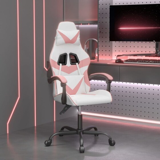Καρέκλα Gaming VIDAXL 349552 από Τεχνητό Δέρμα - Λευκό image 10