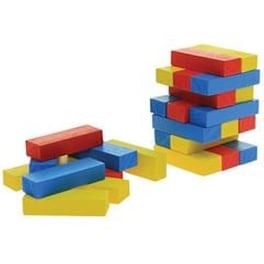 Επιτραπέζιο Jenga Ξύλινο Χρωματιστό 45 Τεμαχίων Υ15x5x5εκ.