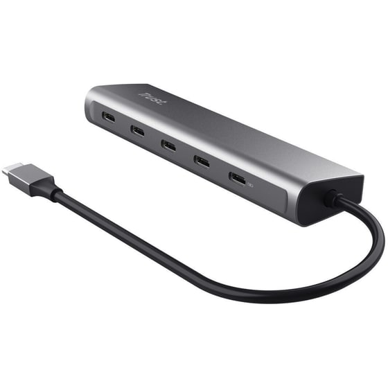 Trust Halyx USB Hub 5-Port USB 3.2 συμβατό με USB-C - Ασημί image 3