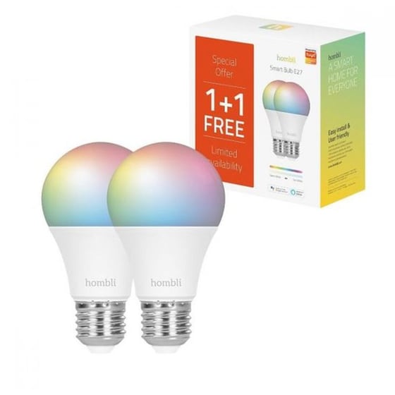 Έξυπνη Λάμπα Hombli Smart E27 9W RGB 2 Τμχ - RGB/Ρυθμιζόμενο Λευκό image 2