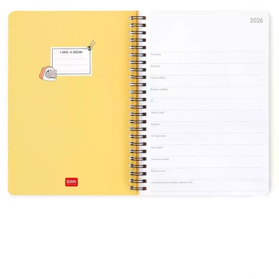 Ημερολόγιο Εβδομαδιαίο Legami 2026 12Μ Large Spiral Sushi Cat image 1