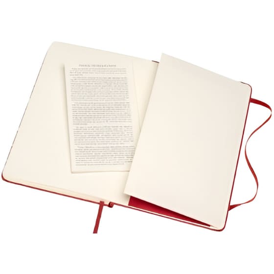 Σημειωματάριο Moleskine Plain Medium Κόκκινο (1 Τεμάχιο) image 4