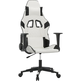 Καρέκλα Gaming VIDAXL 3143762 από Τεχνητό Δέρμα - Λευκή