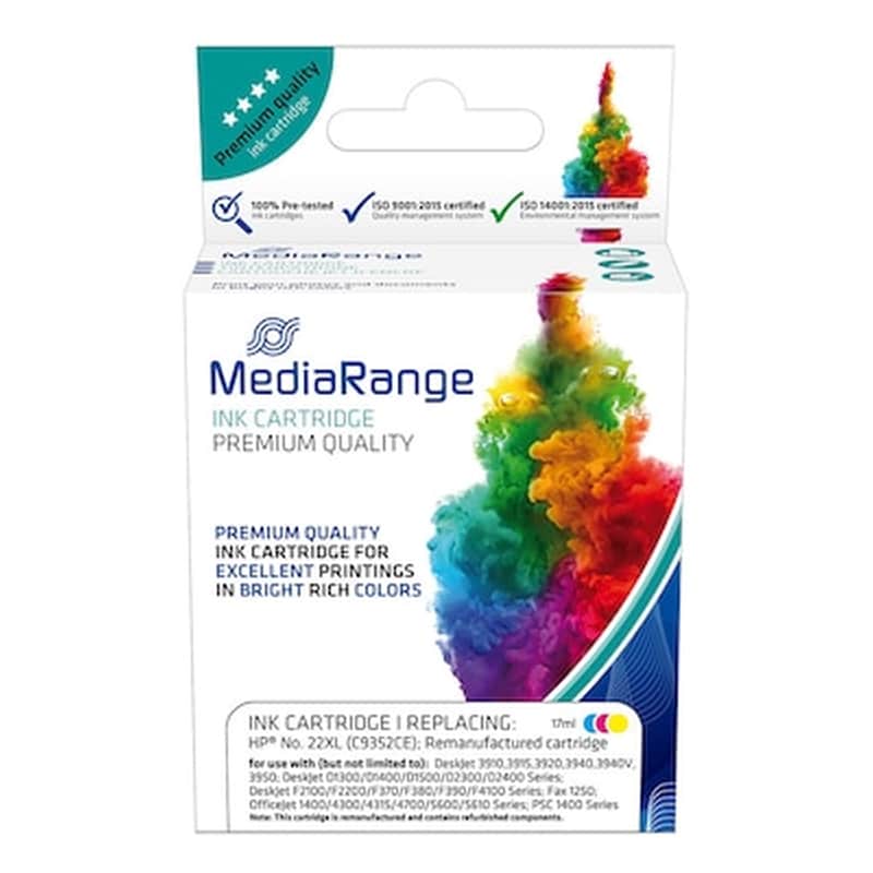 Μελάνι Mediarange HP 22XL Color - c9352ce mrHP22cmyXL