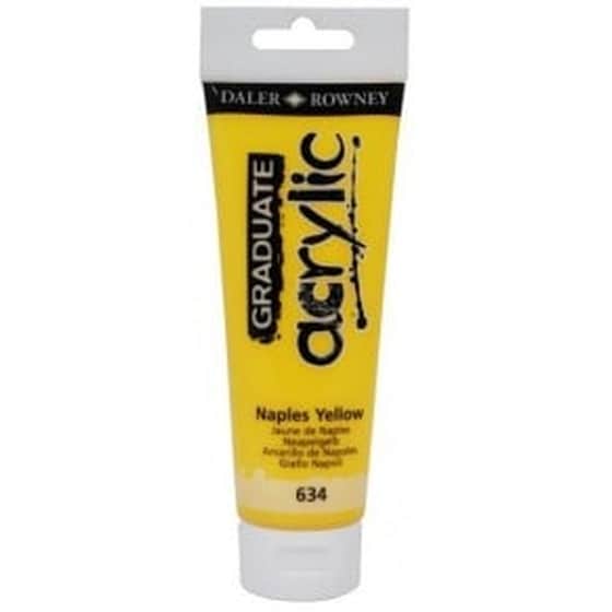 Daler Graduate Acrylic 120ml Naples Yellow image 0