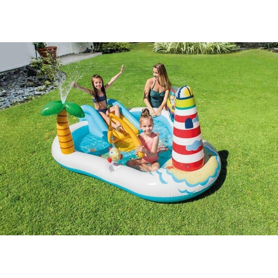 Φουσκωτή Παιδική Πισίνα Intex Παιδότοπος Fishing Fun Play Center 48Lt - Πολύχρωμη image 6