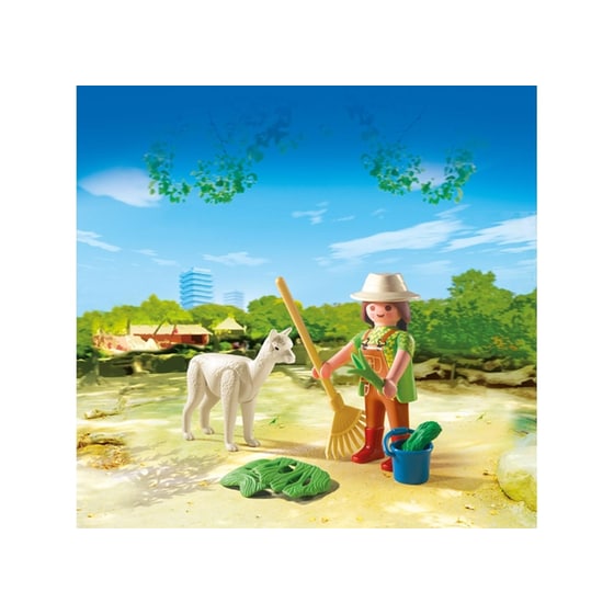 PLAYMOBIL® Easter Φύλακας Ζωολογικού Κήπου με Λάμα (4944) image 1