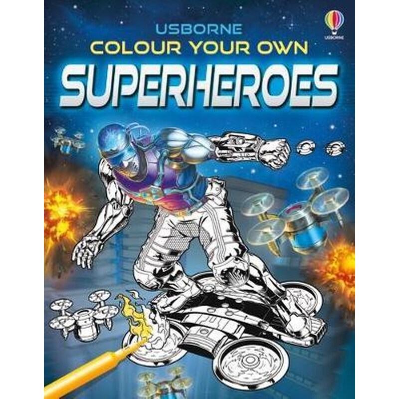 Colour Your Own Superheroes
