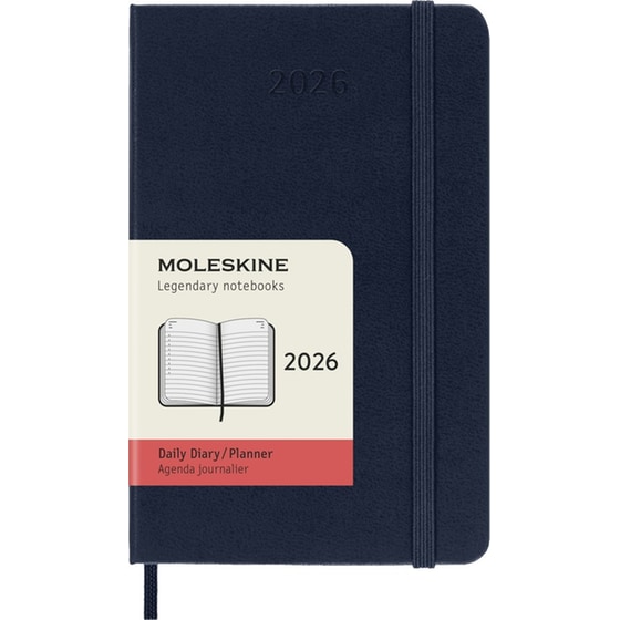 Ημερολόγιο Ημερήσιο Moleskine 2026 12Μ Pocket Saphire Blue Hard image 0