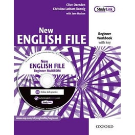New English File: Beginner: Workbook with key and MultiROM Pack