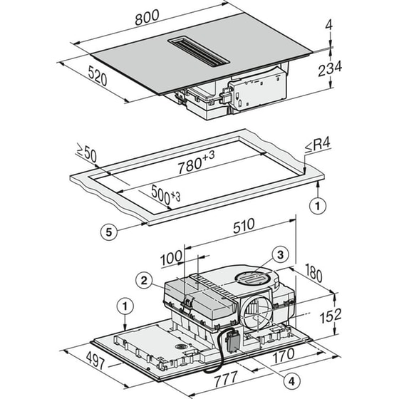 MIELE KMDA7876 FL-U 125 Gala Ed 80 cm Μαύρο Εστία Επαγωγική Αυτόνομη image 10