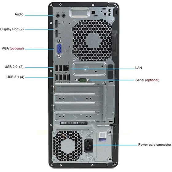 Refurbished Desktop HP 800 G4 (Core i5-8500/8GB/256GB SSD/Win10Pro) | Grade A+ image 1