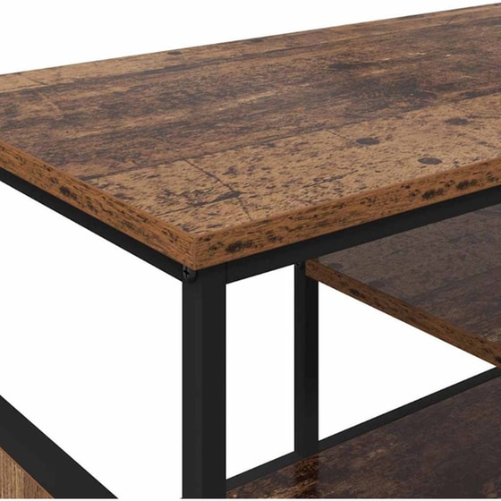 Έπιπλο Τηλεόρασης VidaXL 100 x 35 x 45 cm - Παλαιωμένο Ξύλο image 8