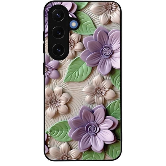 Θήκη Samsung Galaxy S25 - Sonique 3D Flower Series - Βιολετί image 0