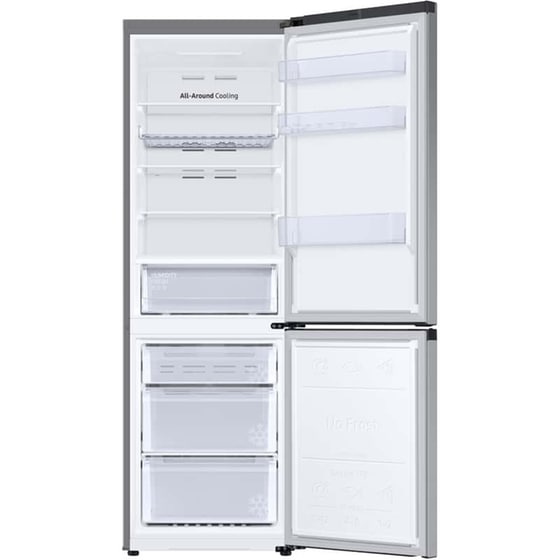 SAMSUNG RB34C672DSA/EF No Frost 344 Lt με All Around Cooling Ασημί Ψυγειοκαταψύκτης image 3