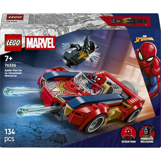 LEGO® Marvel Αυτοκίνητο Spider-Man vs. Venomized Wolverine (76336) image 0